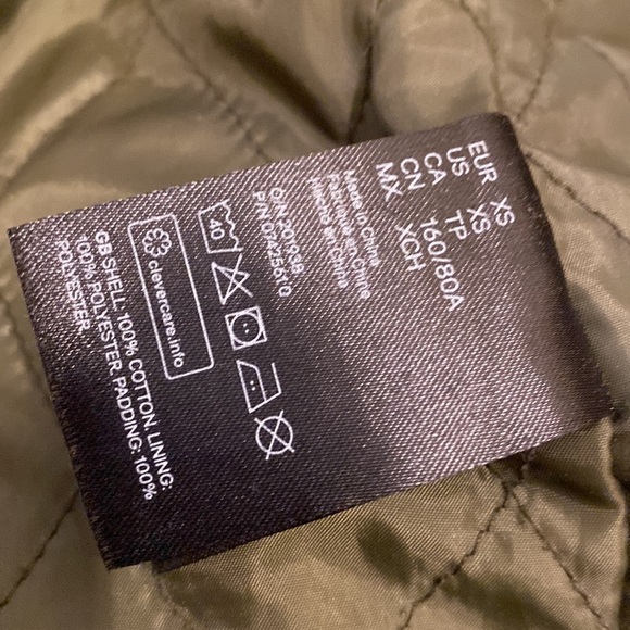 H&M green parka jacket . Size Xs. Worn only once. Very good condition. - Picture 8 of 15